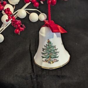 Spode Bell Ornament, Christmas Tree.  6th In Collector's Series